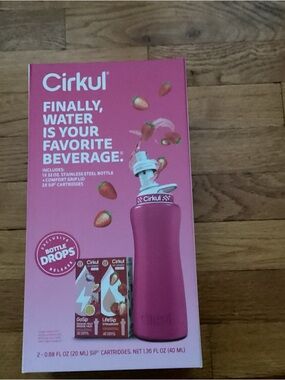 Cirkul Strawberry Pink Water Bottle Kit - Bright Pink